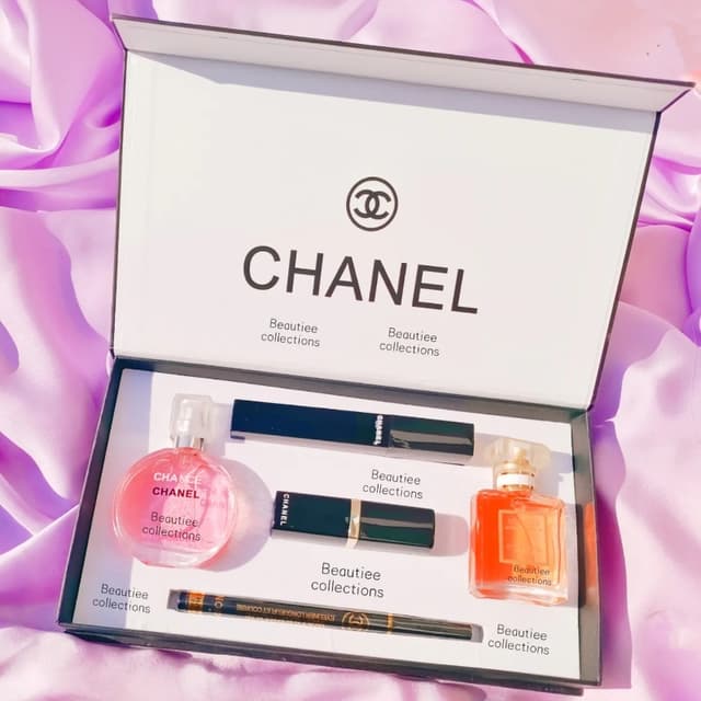 Chanel Perfume and Makeup Gift Box 