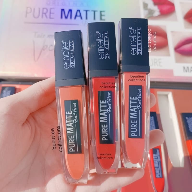 Emelie pure matte lip gloss trayb