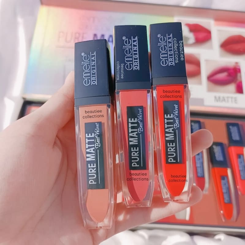 Emelie pure matte lip gloss trayb
