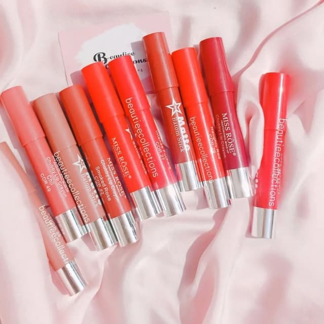 Miss rose lip crayon set ( 10 )