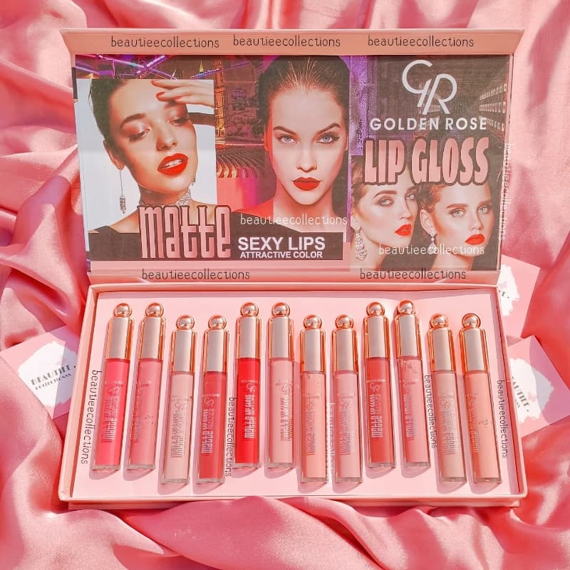 Golden rose matte gloss tray