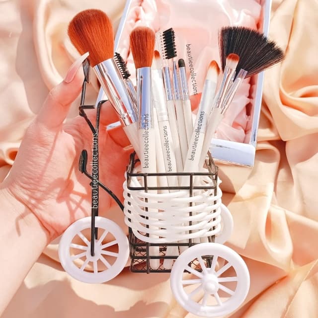 Cute Cycle Brush Holder With Brushes 